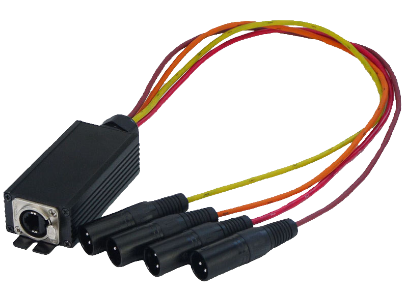 Jack chuyển đổi tín hiệu DMX (XLR) sang CAT (RJ45) - SREXACT - SKC-4M DMX-0.6M
